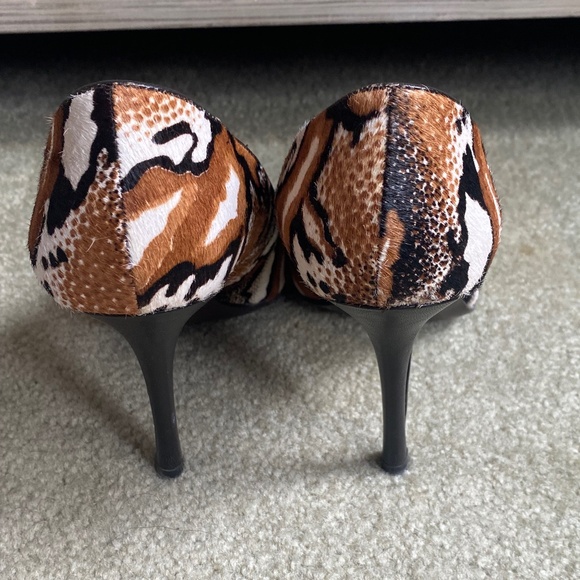 Aldo Animal Print Pony Hair Heels, Size 39 - Picture 4 of 9